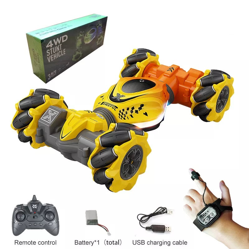 Hand Gesture Sensing RC Stunt Car for Racing Adventures